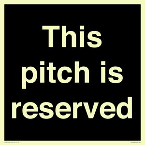 This pitch is reserved